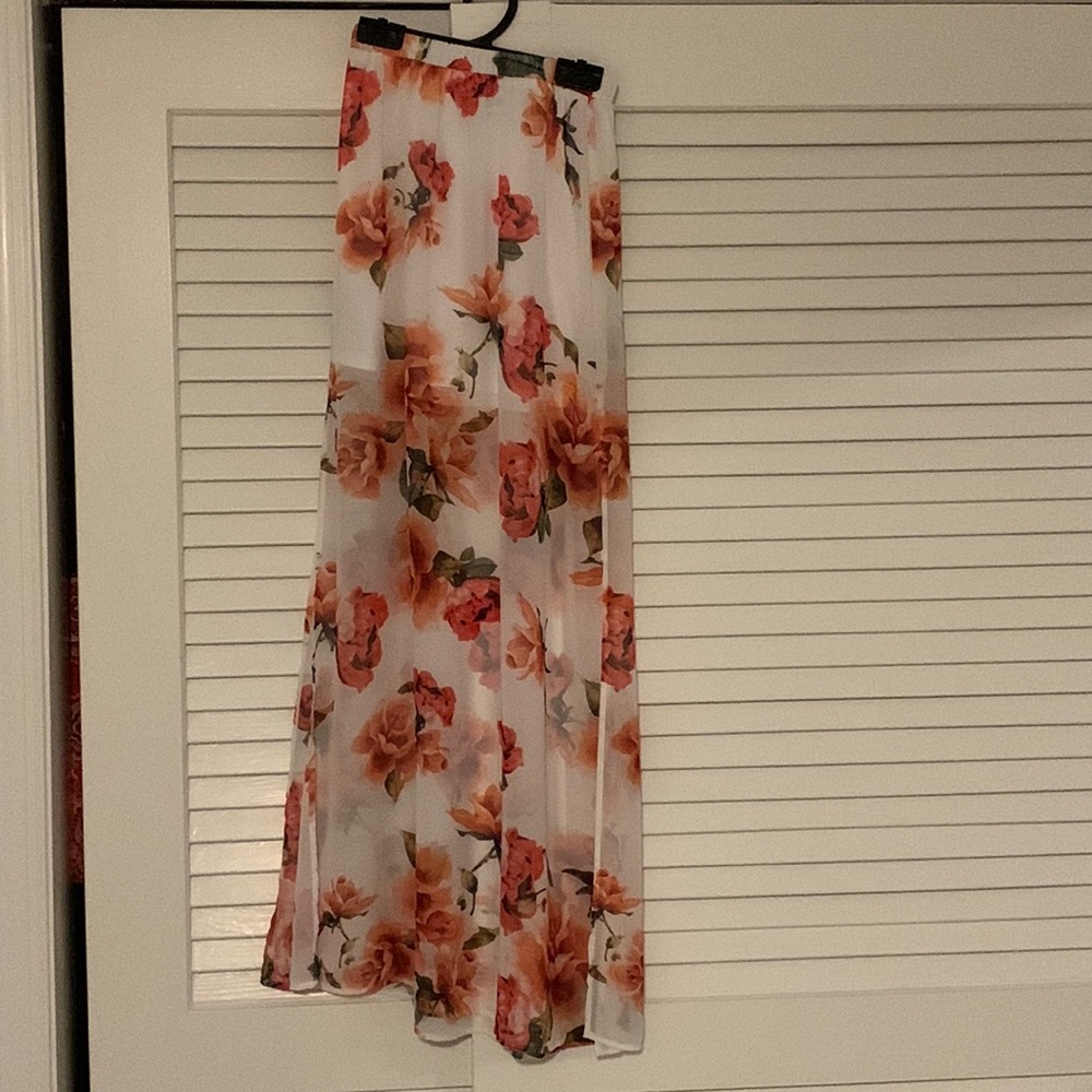 Show Me Your MuMU rose patterned maxi skirt